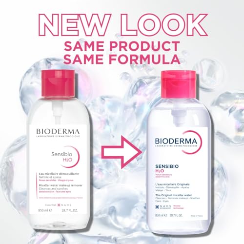 Bioderma - Sensibio - H2O Micellar Water - Makeup Remover Cleanser - Face Cleanser for Sensitive Skin