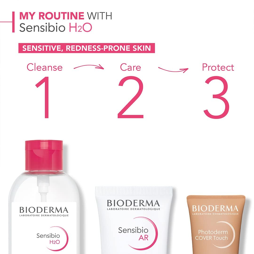 Bioderma - Sensibio - H2O Micellar Water - Makeup Remover Cleanser - Face Cleanser for Sensitive Skin