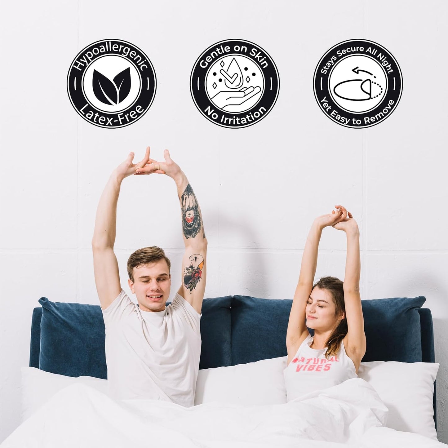 Foldspark Mouth Tape for Sleeping Women Men, 30PCS Hypoallergenic, Latex Free and Skin Friendly Snoring Mouth Guard Sleep Mouth Lip Tape Pain Free Removal Relaxation