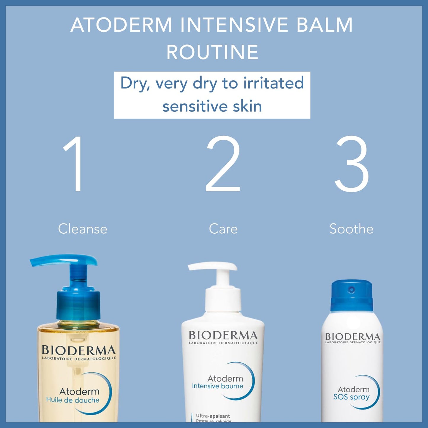 Bioderma Atoderm Intensive Balm, Hydrating Balm for Dry to Atopic Sensitive Skin, Face & Body Moisturizer with Ultra Soothing Anti-Itching Formula, Fragrance-Free, Non-Greasy & Non-Sticky for Family