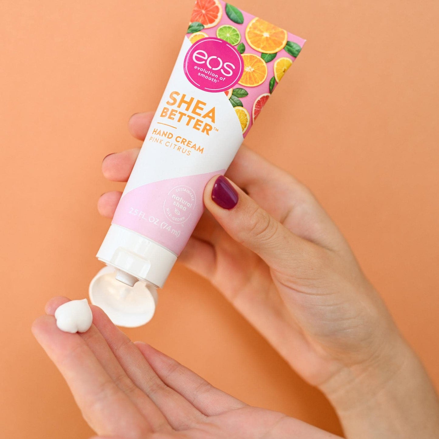 eos Shea Better Hand Cream - Vanilla Cashmere Hand Lotion | Instant Hydration + Lasting Protection | 2.5 oz