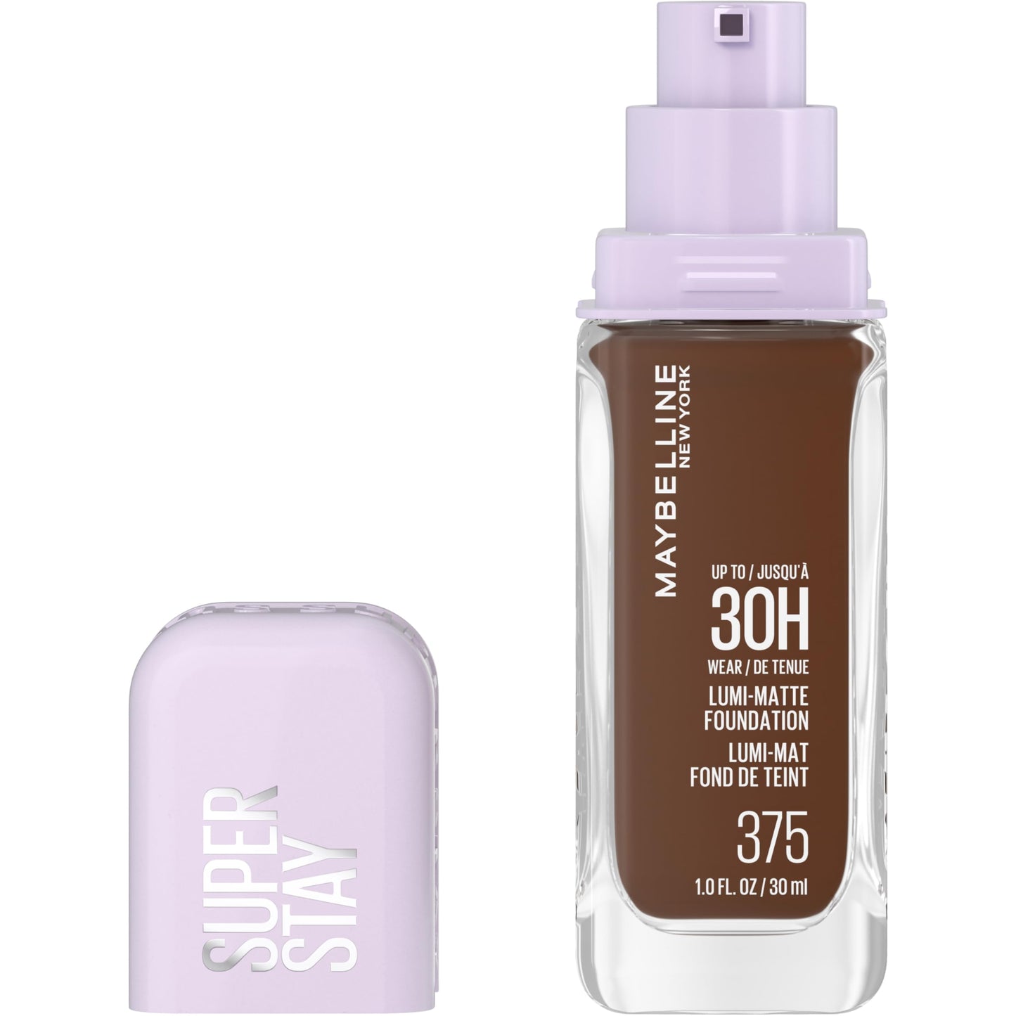 Maybelline Super Stay Lumi-Matte Foundation, Lightweight and Buildable Full Coverage Foundation Makeup For Up To 30HR Wear, 220, 1 Count