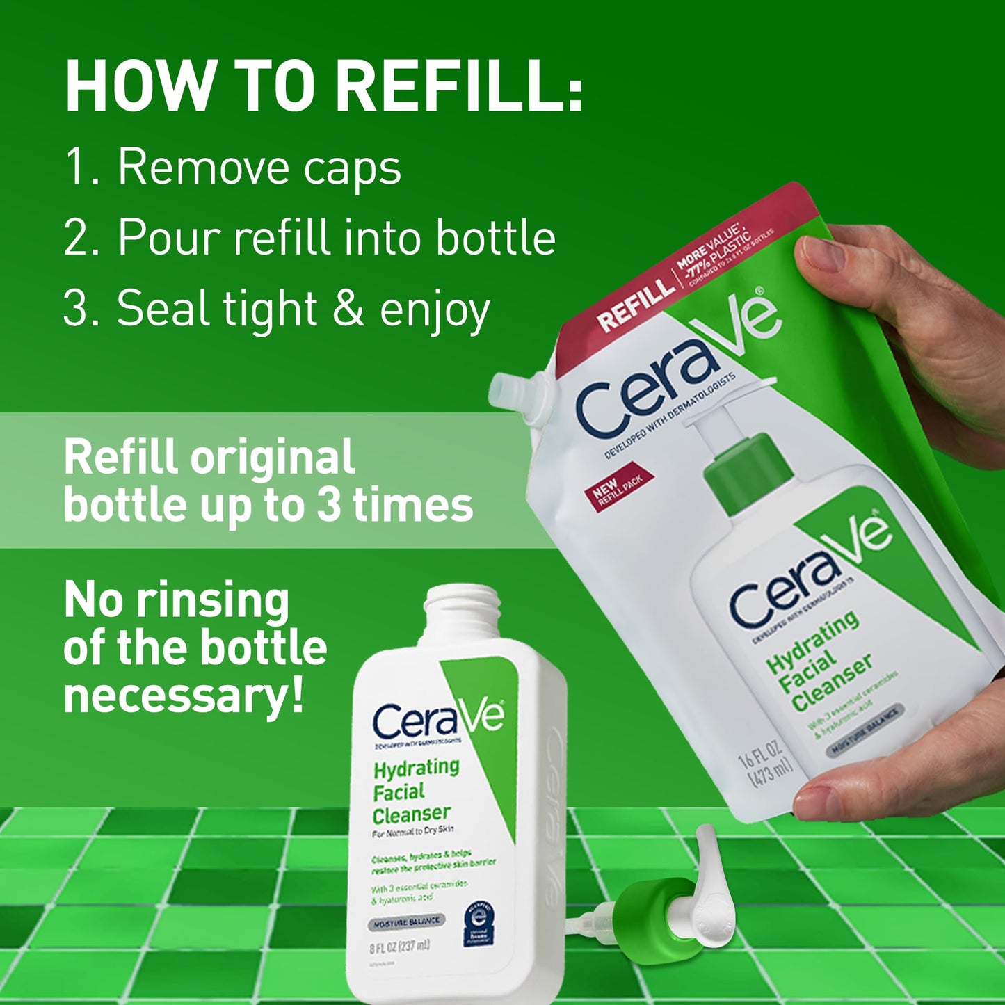 CeraVe Hydrating Facial Cleanser, Moisturizing Face Wash For Dry Skin, Hyaluronic Acid + Ceramides + Glycerin, Hydrating Cleanser For Normal To Dry Skin, National Eczema Association Certified