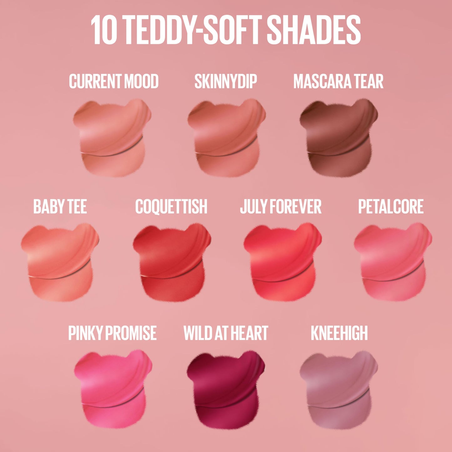 Maybelline Super Stay Teddy Lip Tint, Long Lasting Matte Lipstick For Up To 12HR Wear, Kneehigh, 1 Count
