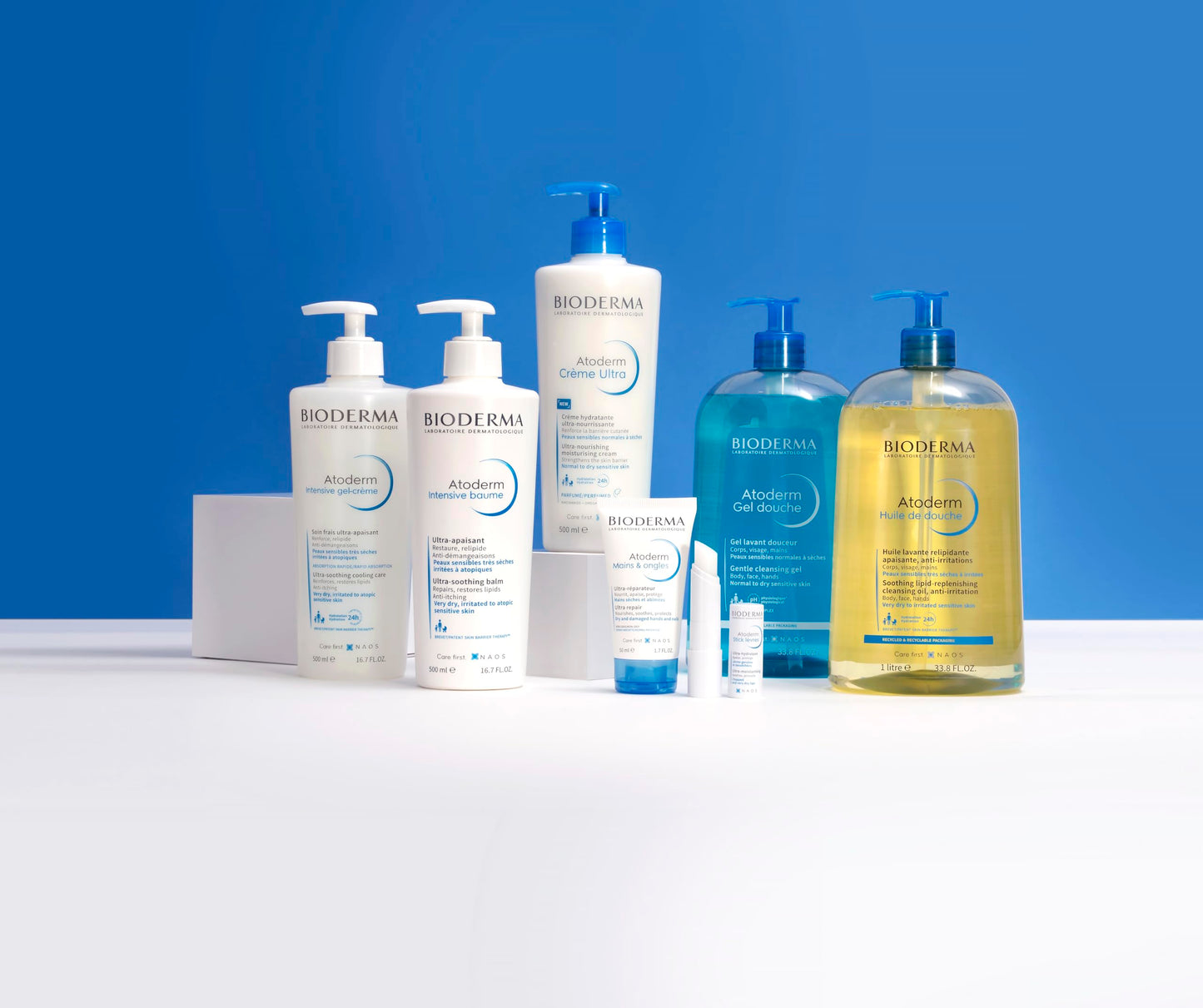 Bioderma Atoderm Shower Oil, Cleansing Oil For Face & Body, Nourishing Cleansing Oil For Dry to Atopic Sensitive Skin For Softer & Smooth Skin For Your Whole Family