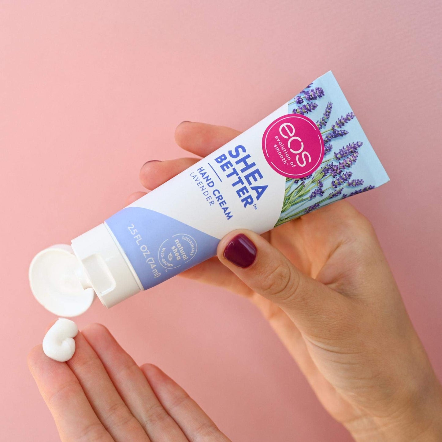 eos Shea Better Hand Cream - Vanilla Cashmere Hand Lotion | Instant Hydration + Lasting Protection | 2.5 oz