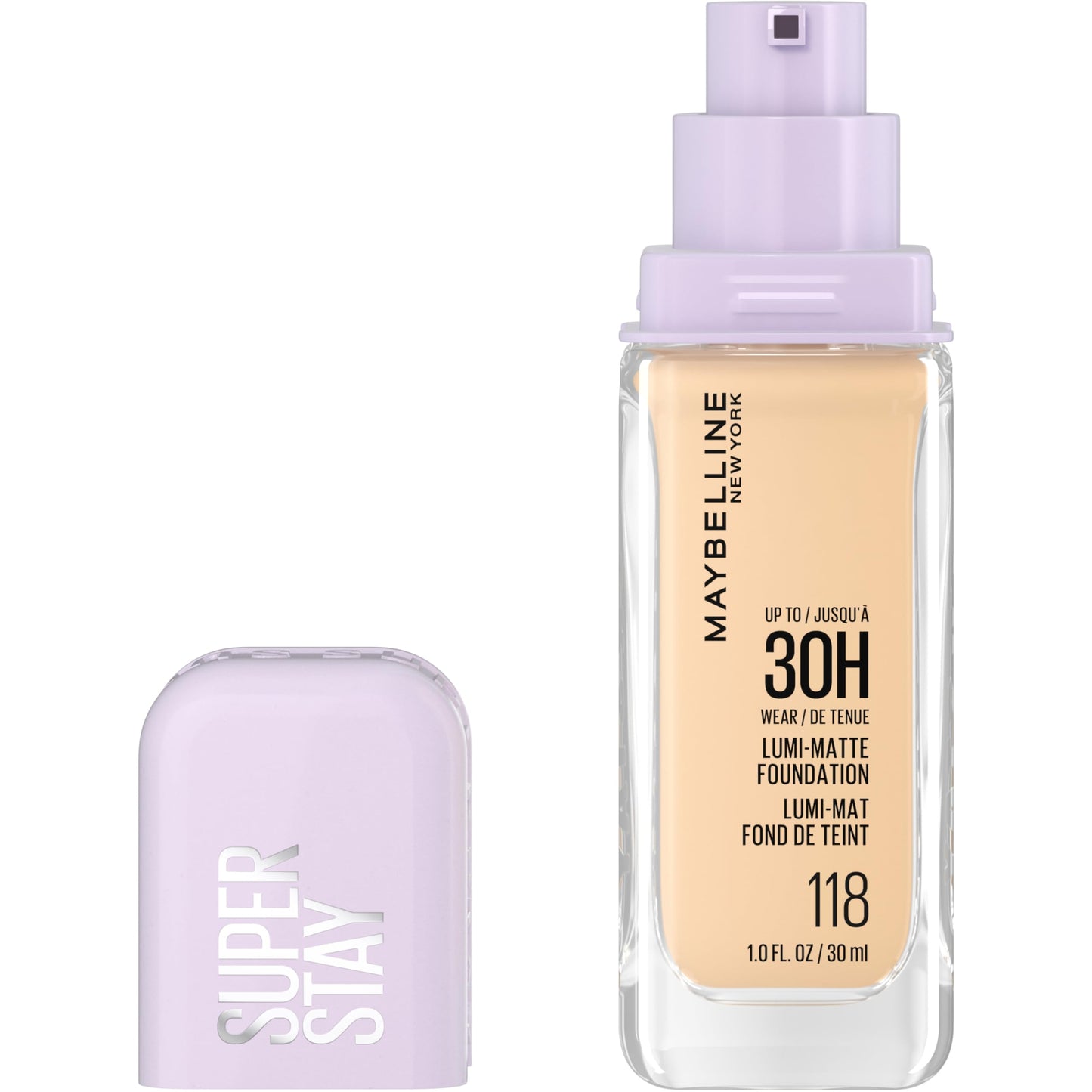 Maybelline Super Stay Lumi-Matte Foundation, Lightweight and Buildable Full Coverage Foundation Makeup For Up To 30HR Wear, 220, 1 Count