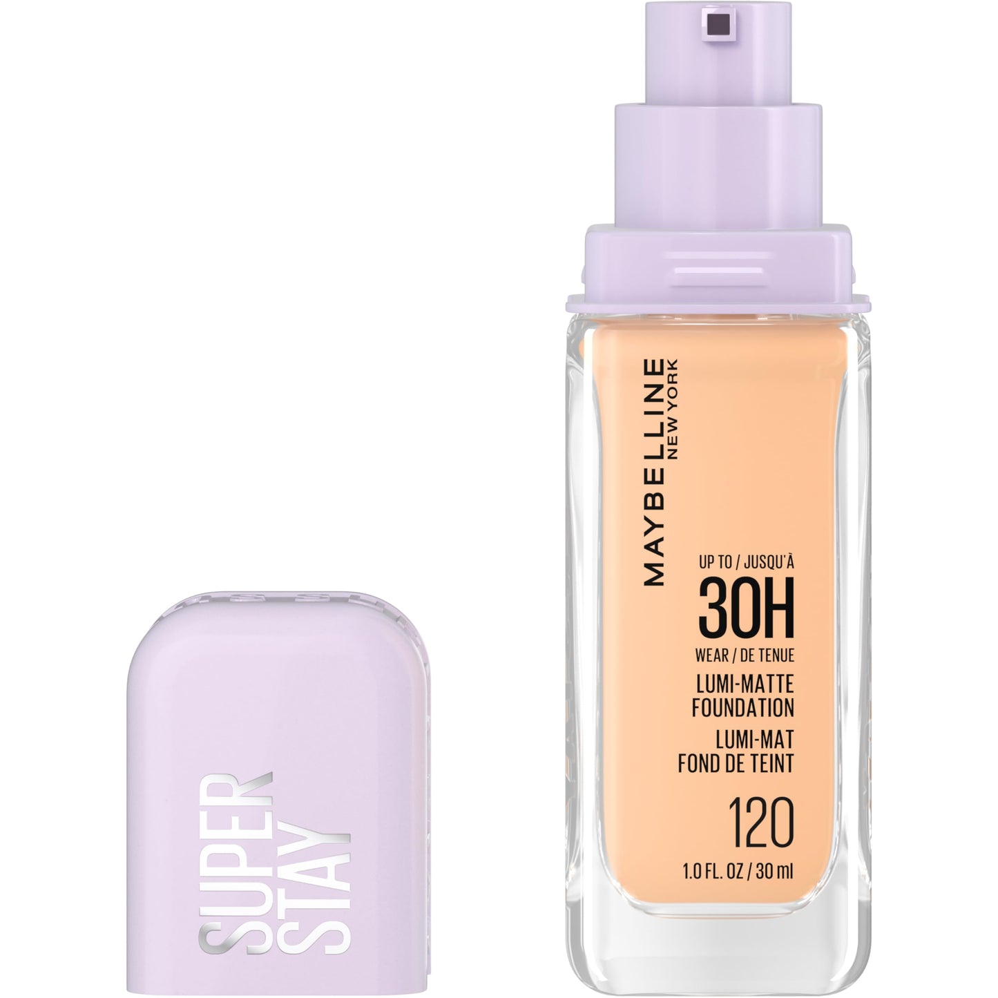 Maybelline Super Stay Lumi-Matte Foundation, Lightweight and Buildable Full Coverage Foundation Makeup For Up To 30HR Wear, 220, 1 Count