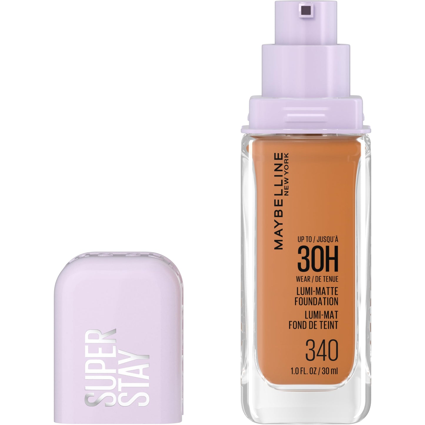 Maybelline Super Stay Lumi-Matte Foundation, Lightweight and Buildable Full Coverage Foundation Makeup For Up To 30HR Wear, 220, 1 Count
