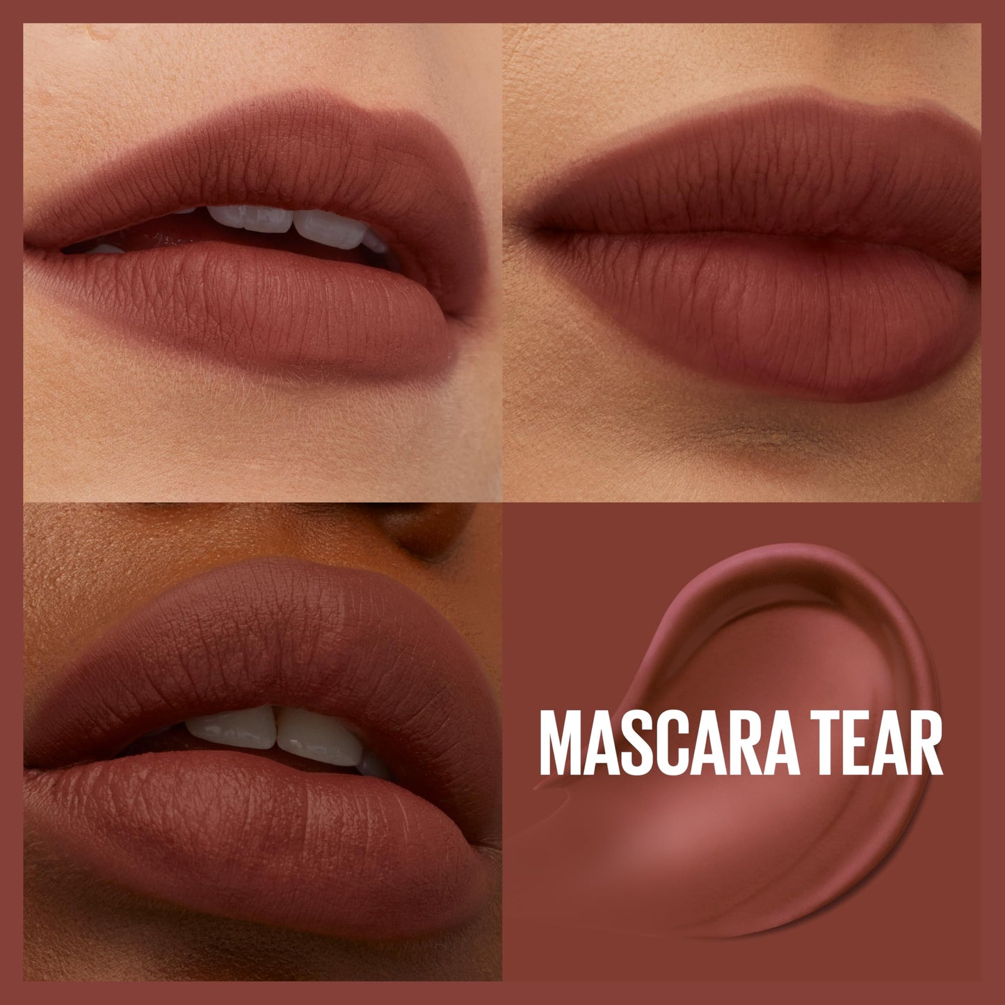 Maybelline Super Stay Teddy Lip Tint, Long Lasting Matte Lipstick For Up To 12HR Wear, Kneehigh, 1 Count