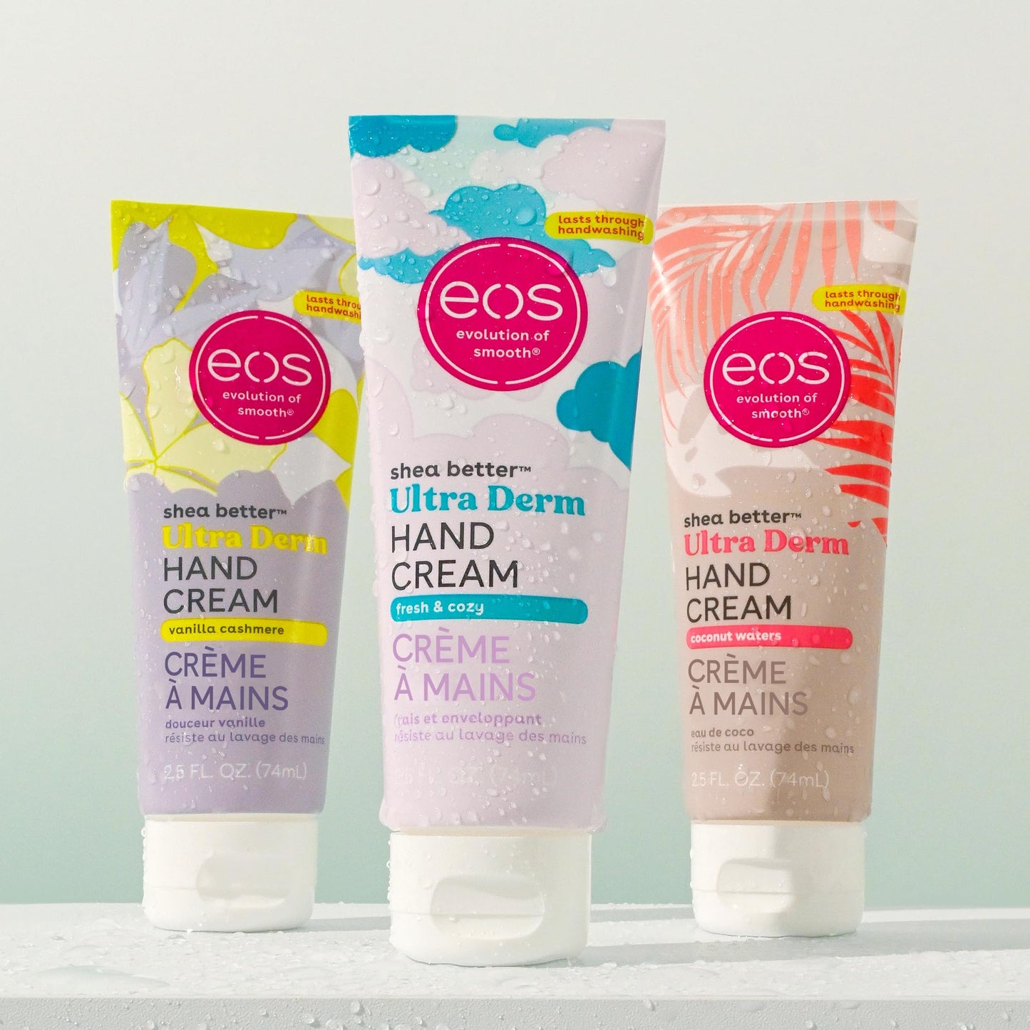 eos Shea Better Hand Cream - Vanilla Cashmere Hand Lotion | Instant Hydration + Lasting Protection | 2.5 oz