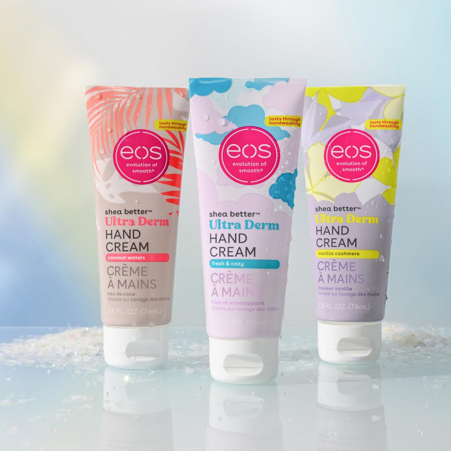 eos Shea Better Hand Cream - Vanilla Cashmere Hand Lotion | Instant Hydration + Lasting Protection | 2.5 oz