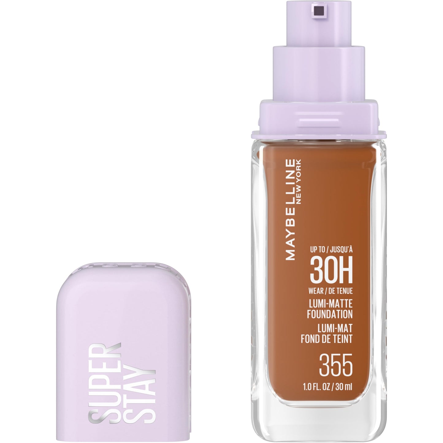 Maybelline Super Stay Lumi-Matte Foundation, Lightweight and Buildable Full Coverage Foundation Makeup For Up To 30HR Wear, 220, 1 Count